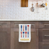 Choose Your Weapon Red &amp; Blue Kitchen Towel