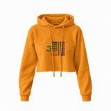 Formula 1 / Week Days Crop Hoodie — Turuncu — Ön baskı