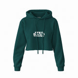 Star Wars Crop Hoodie — Koyu Yeşil — Ön baskı