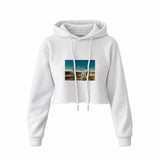 Breaking Bad Crop Hoodie — Beyaz — Ön baskı