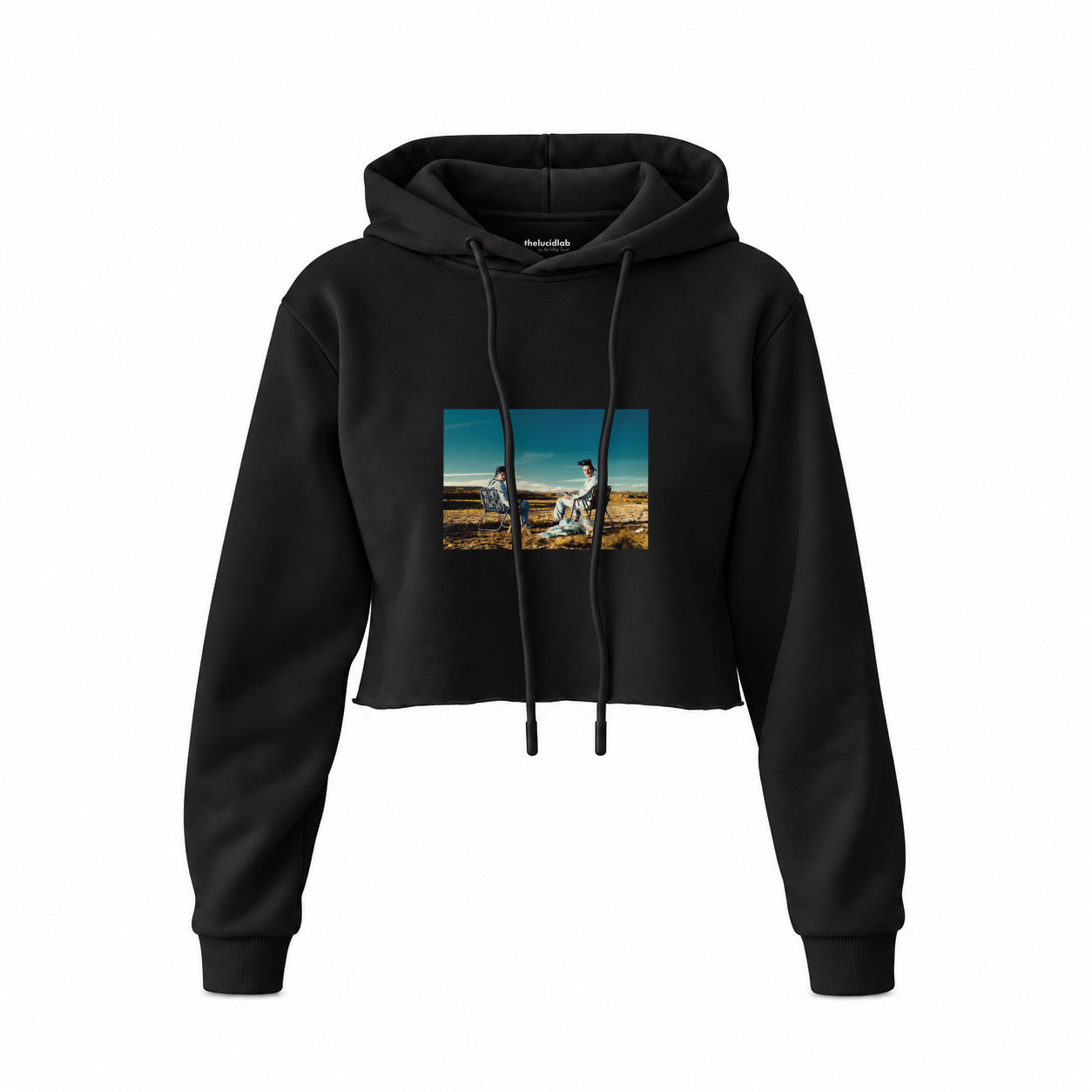Breaking Bad Crop Hoodie — Siyah — Ön baskı