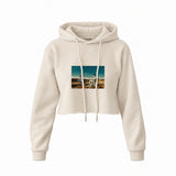 Breaking Bad Crop Hoodie — Krem — Ön baskı