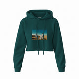 Breaking Bad Crop Hoodie — Koyu Yeşil — Ön baskı