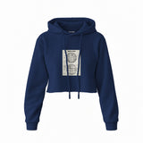 Death Star Crop Hoodie — Lacivert — Ön baskı