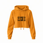 Morty Dollar Crop Hoodie — Turuncu — Ön baskı