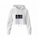 Star Wars Last Supper Crop Hoodie — Beyaz — Ön baskı
