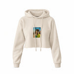 Walter White / Heisenberg Crop Hoodie — Krem — Ön baskı