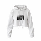Guns N’ Roses Ritz New York 1988 Crop Hoodie — Beyaz — Ön baskı