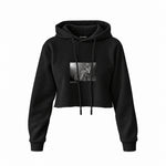 Guns N’ Roses Ritz New York 1988 Crop Hoodie — Siyah — Ön baskı
