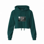 Guns N’ Roses Ritz New York 1988 Crop Hoodie — Koyu Yeşil — Ön baskı