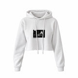 Keith Richards Connecticut 1977 Crop Hoodie — Beyaz — Ön baskı