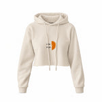Orange Crop Hoodie — Krem — Ön baskı