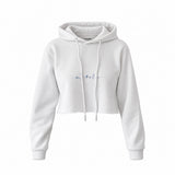 Dolce Peccato Crop Hoodie — Beyaz — Ön baskı