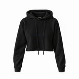 Dolce Peccato Crop Hoodie — Siyah — Ön baskı