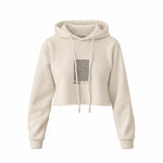 Circuit de Monaco Artwork Crop Hoodie — Krem — Ön baskı