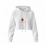 Tomato Crop Hoodie — Beyaz — Ön baskı