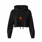 Tomato Crop Hoodie — Siyah — Ön baskı