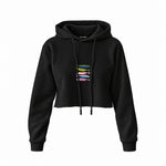 Warhol’s Sardines Crop Hoodie — Siyah — Ön baskı