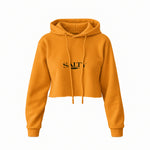 Salty Crop Hoodie — Turuncu — Ön baskı