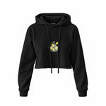 Make Some Lemonade Crop Hoodie — Siyah — Ön baskı