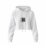 DO IT Crop Hoodie — Beyaz — Ön baskı