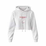 German Grand Prix – Nürburgring Grand Prix Crop Hoodie — Beyaz — Ön baskı