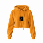 Michael Corleone Crop Hoodie — Turuncu — Ön baskı