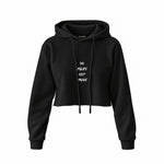 Do MILFs Crop Hoodie — Siyah — Ön baskı