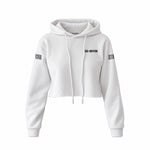 Sons Of Anarchy: Girl of Mayhem Crop Hoodie — Beyaz — Ön baskı