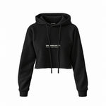 Good Handjob Tip Crop Hoodie — Siyah — Ön baskı