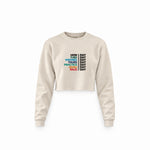 Formula 1 / Week Days Crop Sweatshirt — Krem — Ön baskı