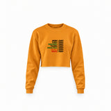Formula 1 / Week Days Crop Sweatshirt — Turuncu — Ön baskı