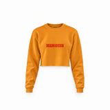 Hamilton / Ferrari Crop Sweatshirt — Turuncu — Ön baskı