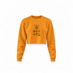 Arc Reactor Crop Sweatshirt — Turuncu — Ön baskı