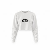 Star Wars Crop Sweatshirt — Beyaz — Ön baskı