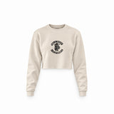 Sons of Anarchy Crop Sweatshirt — Krem — Ön baskı