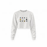 Star Wars Icons Crop Sweatshirt — Beyaz — Ön baskı