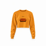 Pivot! / Friends Crop Sweatshirt — Turuncu — Ön baskı