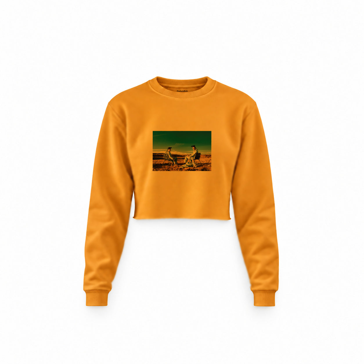 Breaking Bad Crop Sweatshirt — Turuncu — Ön baskı