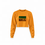 Breaking Bad Crop Sweatshirt — Turuncu — Ön baskı