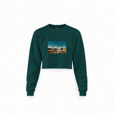 Breaking Bad Crop Sweatshirt — Koyu Yeşil — Ön baskı