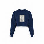 Death Star Crop Sweatshirt — Lacivert — Ön baskı