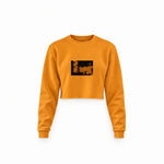 Game Of Thrones Map Crop Sweatshirt — Turuncu — Ön baskı