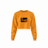 Game Of Thrones Map Crop Sweatshirt — Turuncu — Ön baskı