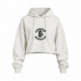 Sons of Anarchy Oversize Crop Hoodie — Beyaz — Ön baskı
