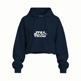 Star Wars Oversize Crop Hoodie — Lacivert — Ön baskı