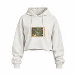 Avatar The Last Airbender Map Oversize Crop Hoodie — Beyaz — Ön baskı