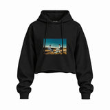 Breaking Bad Oversize Crop Hoodie — Siyah — Ön baskı