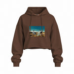 Breaking Bad Oversize Crop Hoodie — Kahverengi — Ön baskı