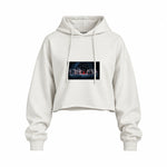 Star Wars Last Supper Oversize Crop Hoodie — Beyaz — Ön baskı
